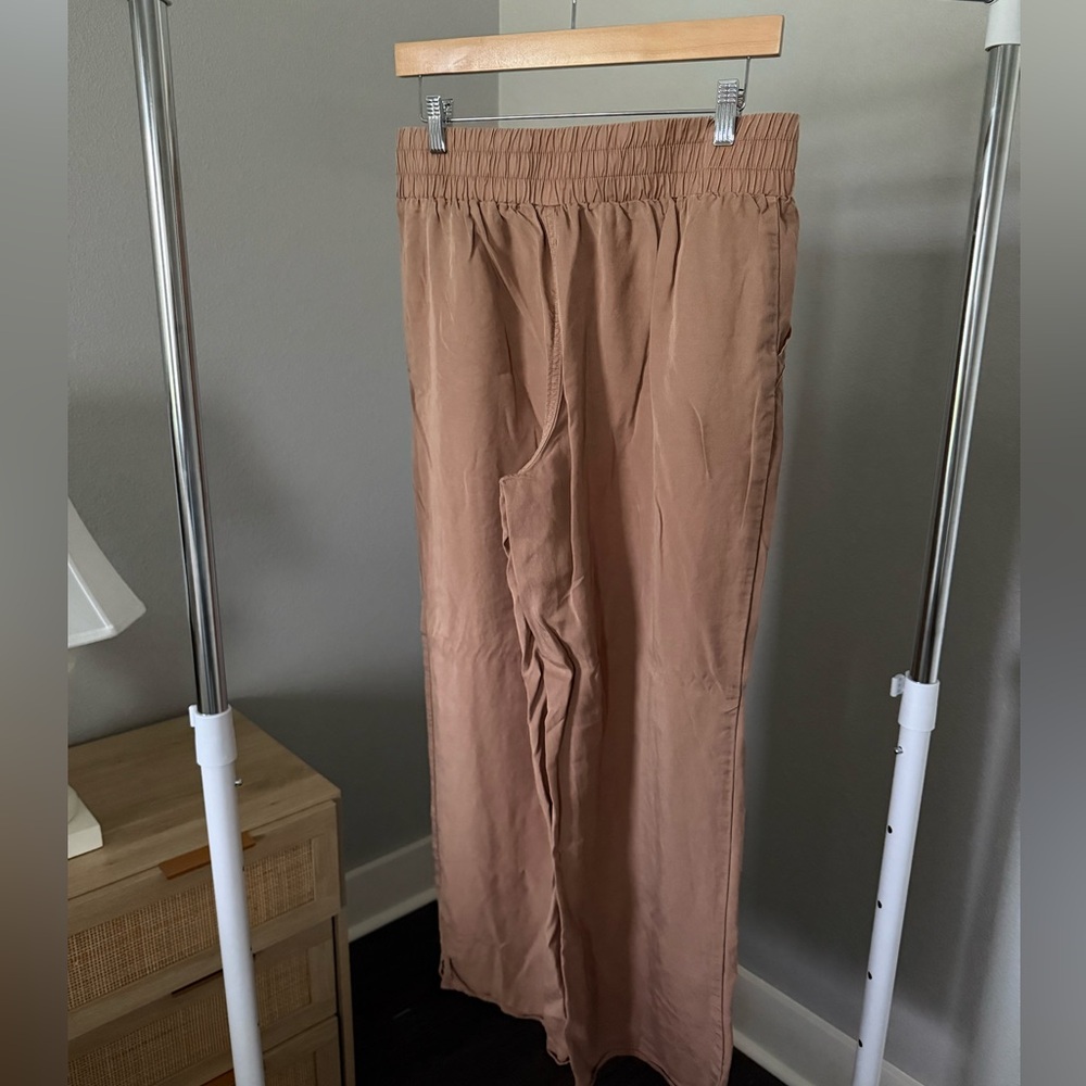 Calvin Klein Women's Tan Wide‎ Leg Pants Size M - Picture 3 of 7